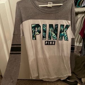 PINK open back long sleeve